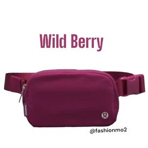 NWT Lululemon Everywhere Belt Bag 1L Wild Berry